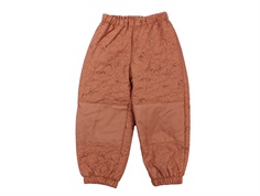 Noa Noa Miniature copper brown termobukser Grace print